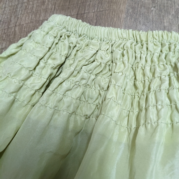 New York & Company Light Green 100% Silk A-line Skirt Size XS - Picture 7 of 8